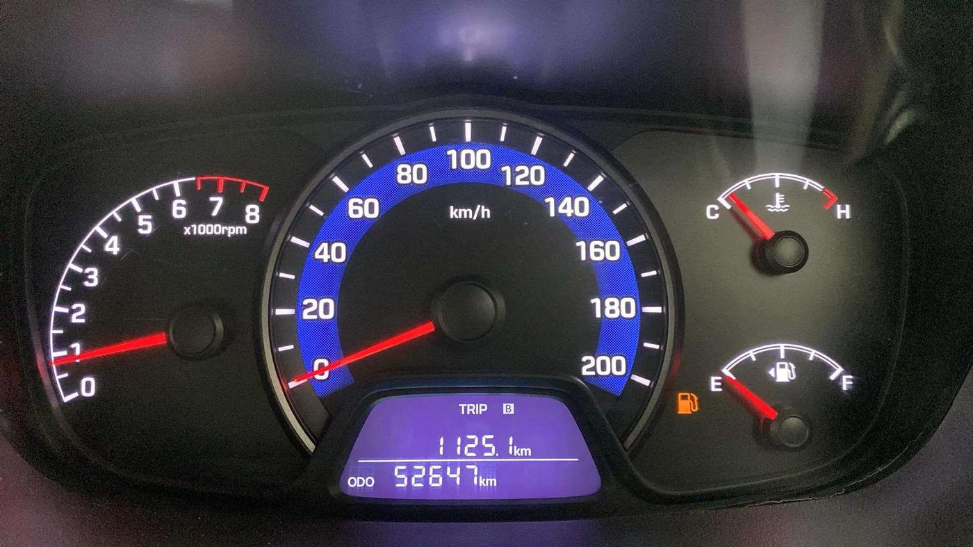 2015 Hyundai Xcent S 1.2, Petrol, Manual, 52,737 km, Odometer Image