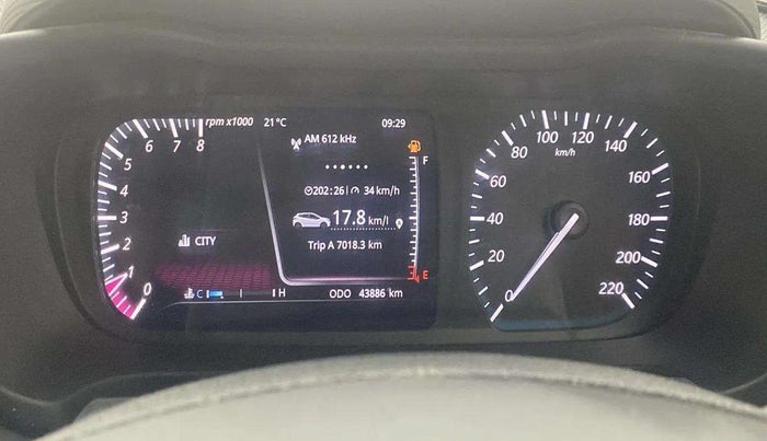 2020 Tata ALTROZ XZ PETROL, Petrol, Manual, 43,966 km, Odometer Image