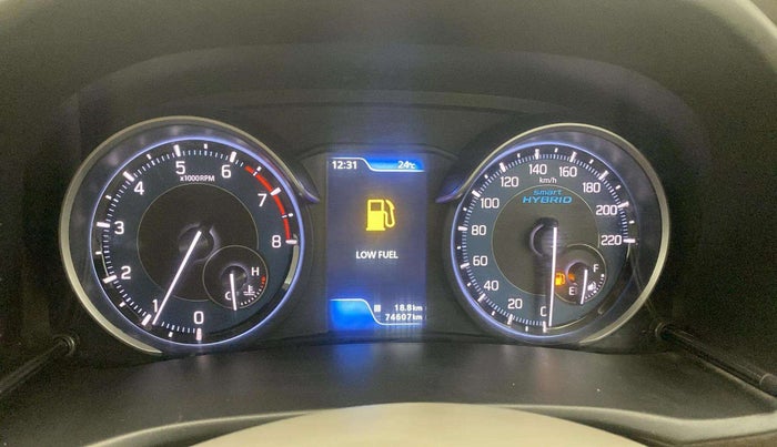 2021 Maruti Ertiga ZXI+ SHVS, Petrol, Manual, 74,629 km, Odometer Image