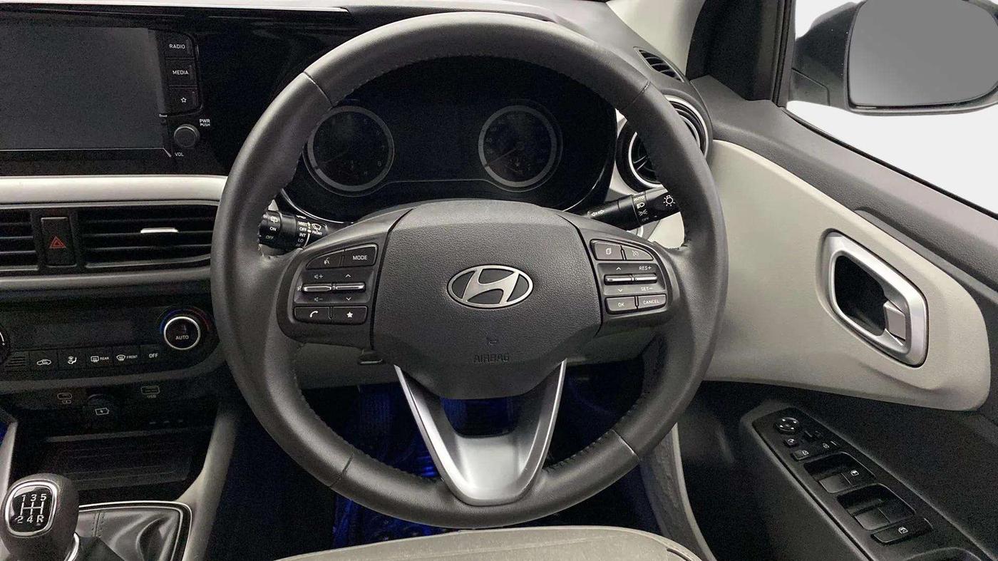 2023 Hyundai GRAND I10 NIOS ASTA 1.2 KAPPA VTVT, Petrol, Manual, 26,841 km, Steering Wheel Close Up