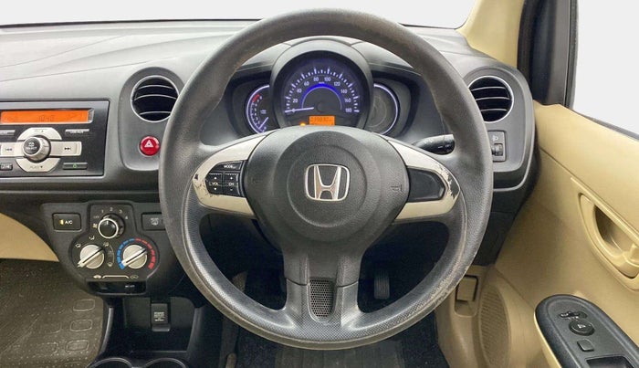 2014 Honda Brio S MT, Petrol, Manual, 39,779 km, Steering Wheel Close Up