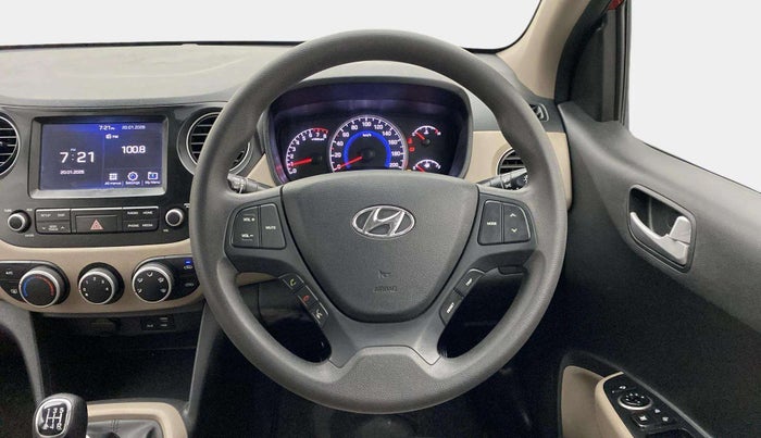 2017 Hyundai Grand i10 SPORTZ (O) 1.2 KAPPA VTVT, Petrol, Manual, 26,257 km, Steering Wheel Close Up