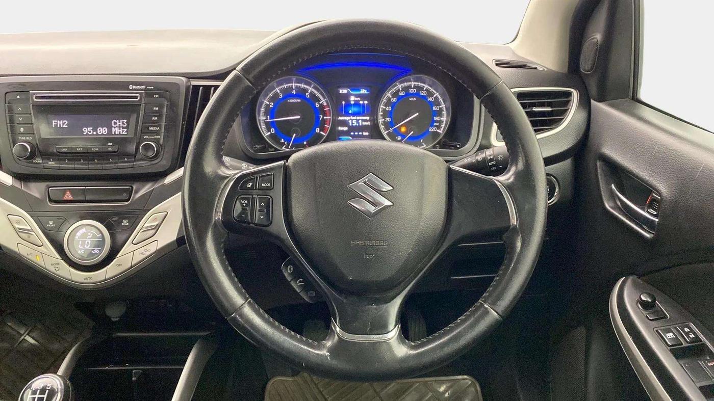2016 Maruti Baleno ZETA PETROL 1.2, Petrol, Manual, 79,259 km, Steering Wheel Close Up