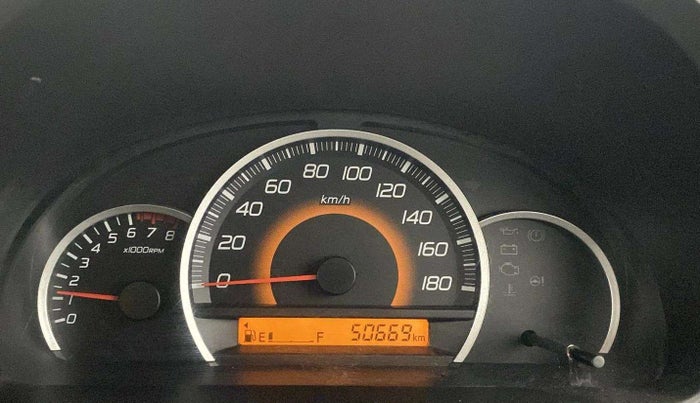 2016 Maruti Wagon R 1.0 VXI, Petrol, Manual, 50,671 km, Odometer Image