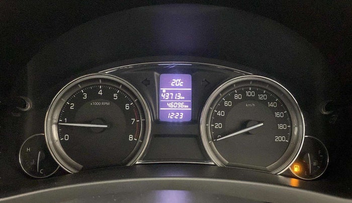 2017 Maruti Ciaz DELTA 1.4 MT PETROL, Petrol, Manual, 46,175 km, Odometer Image