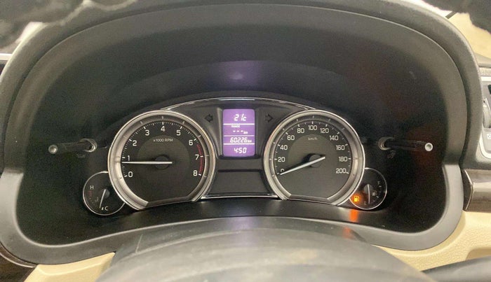 2018 Maruti Ciaz DELTA 1.4 MT PETROL, Petrol, Manual, 60,165 km, Odometer Image