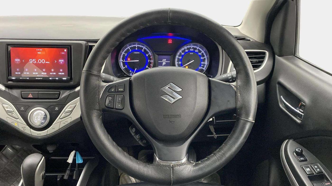 2018 Maruti Baleno DELTA CVT PETROL 1.2, Petrol, Automatic, 43,858 km, Steering Wheel Close Up