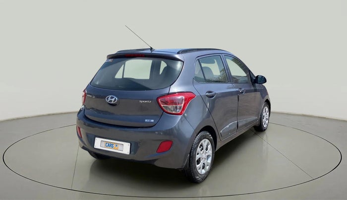 2015 Hyundai Grand i10 SPORTZ 1.2 KAPPA VTVT, Petrol, Manual, 43,498 km, Right Back Diagonal