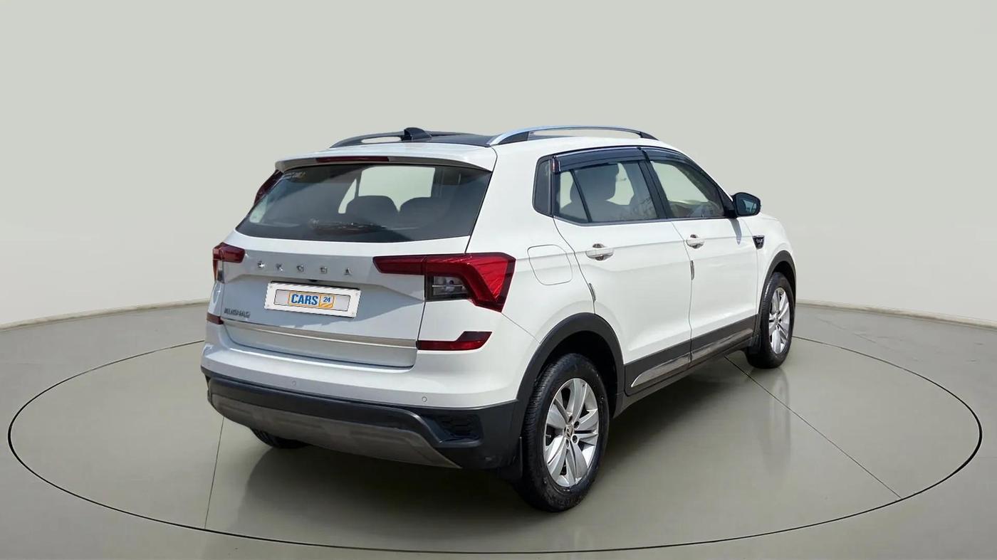 2022 Skoda KUSHAQ AMBITION 1.0L TSI AT, Petrol, Automatic, 70,283 km, Right Back Diagonal