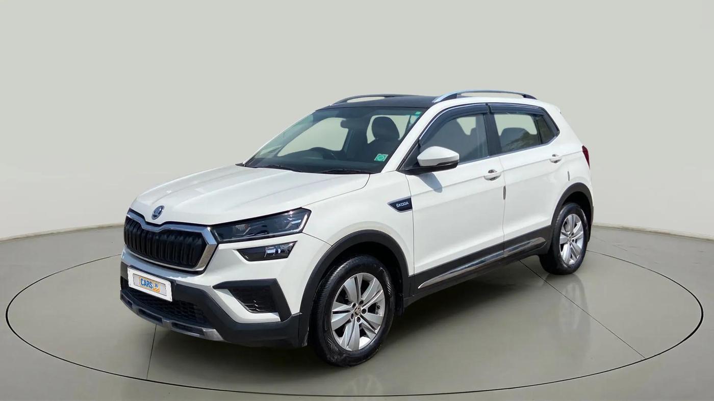 2022 Skoda KUSHAQ AMBITION 1.0L TSI AT, Petrol, Automatic, 70,283 km, Left Front Diagonal