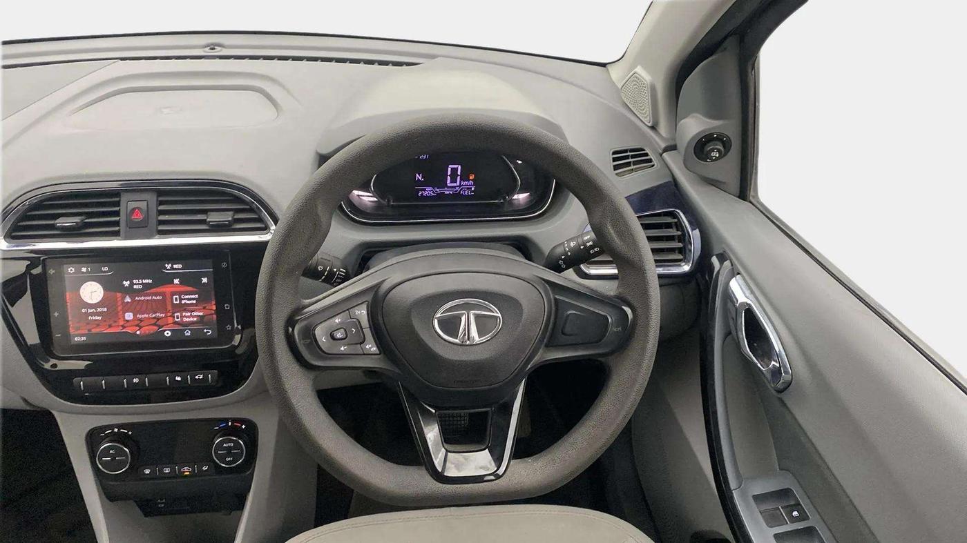 2020 Tata TIGOR XZA PLUS PETROL, Petrol, Automatic, 27,756 km, Steering Wheel Close Up