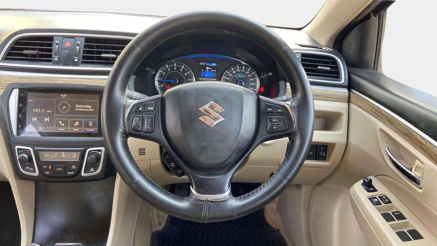 2021 Maruti Ciaz ALPHA 1.5 SHVS PETROL, Petrol, Manual, 60,687 km, Steering Wheel Close Up