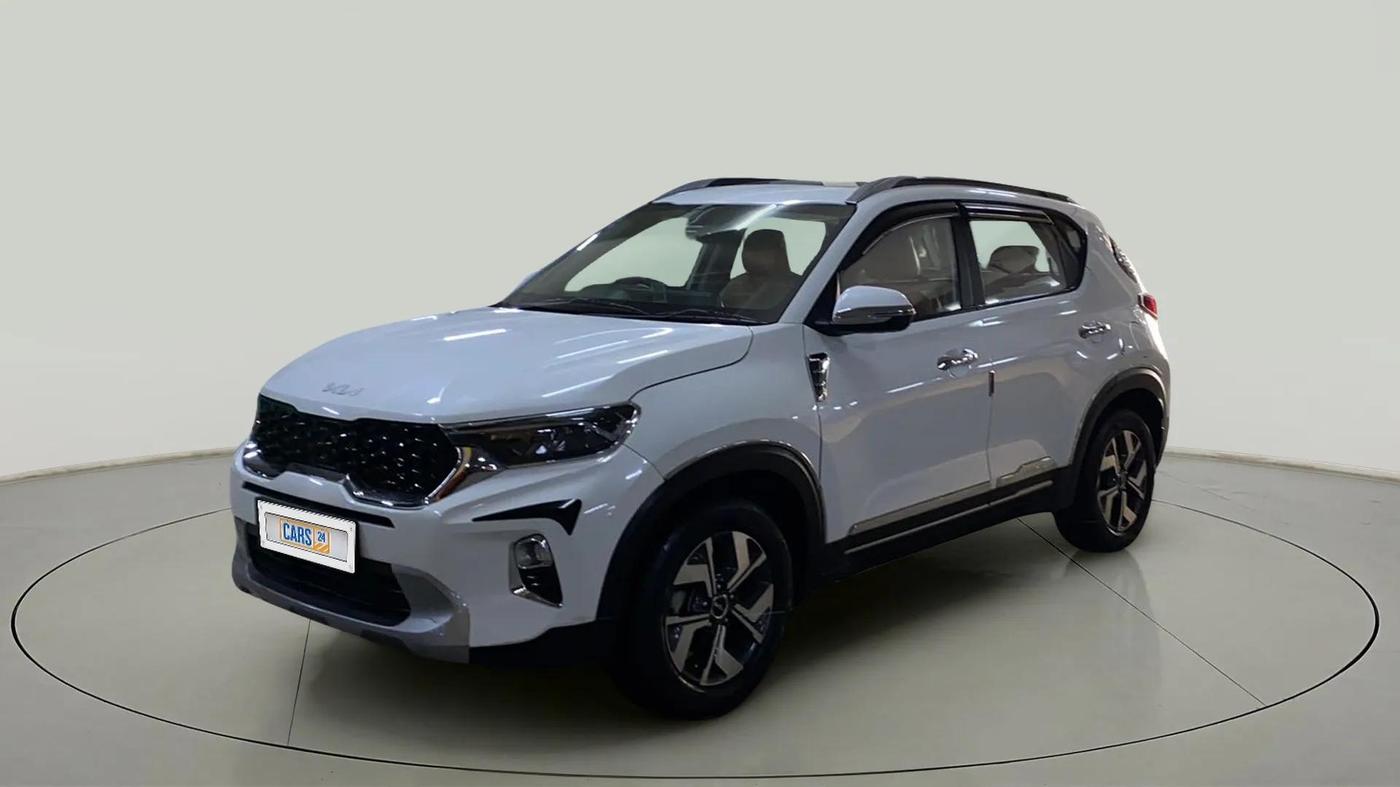 2021 KIA SONET HTX 1.0 IMT, Petrol, Manual, 37,320 km, Left Front Diagonal