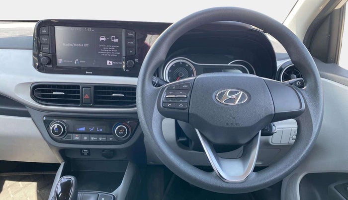 2021 Hyundai GRAND I10 NIOS SPORTZ AMT 1.2 KAPPA VTVT, Petrol, Automatic, 12,223 km, Steering Wheel Close Up