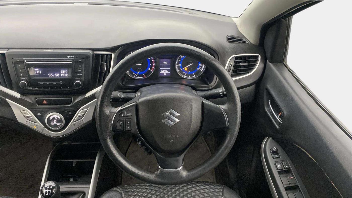 2016 Maruti Baleno DELTA PETROL 1.2, Petrol, Manual, 52,125 km, Steering Wheel Close Up