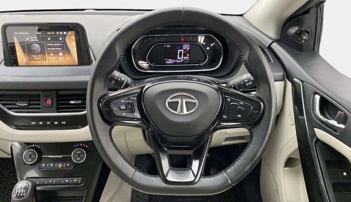 2023 Tata NEXON XZ PLUS (L), Petrol, Manual, 23,529 km, Steering Wheel Close Up