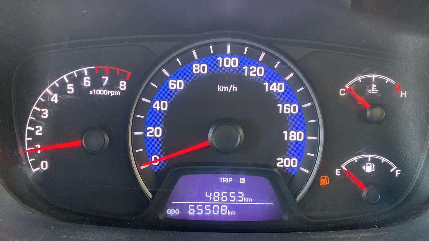 2014 Hyundai Xcent S 1.2, Petrol, Manual, 65,515 km, Odometer Image