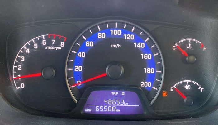 2014 Hyundai Xcent S 1.2, Petrol, Manual, 65,506 km, Odometer Image