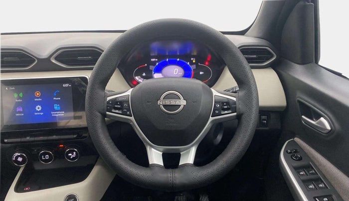 2022 Nissan MAGNITE XV TURBO CVT, Petrol, Automatic, 43,610 km, Steering Wheel Close Up