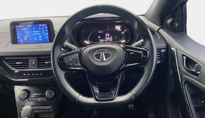 2022 Tata NEXON XZA PLUS PETROL DARK EDITION, Petrol, Automatic, 21,365 km, Steering Wheel Close Up