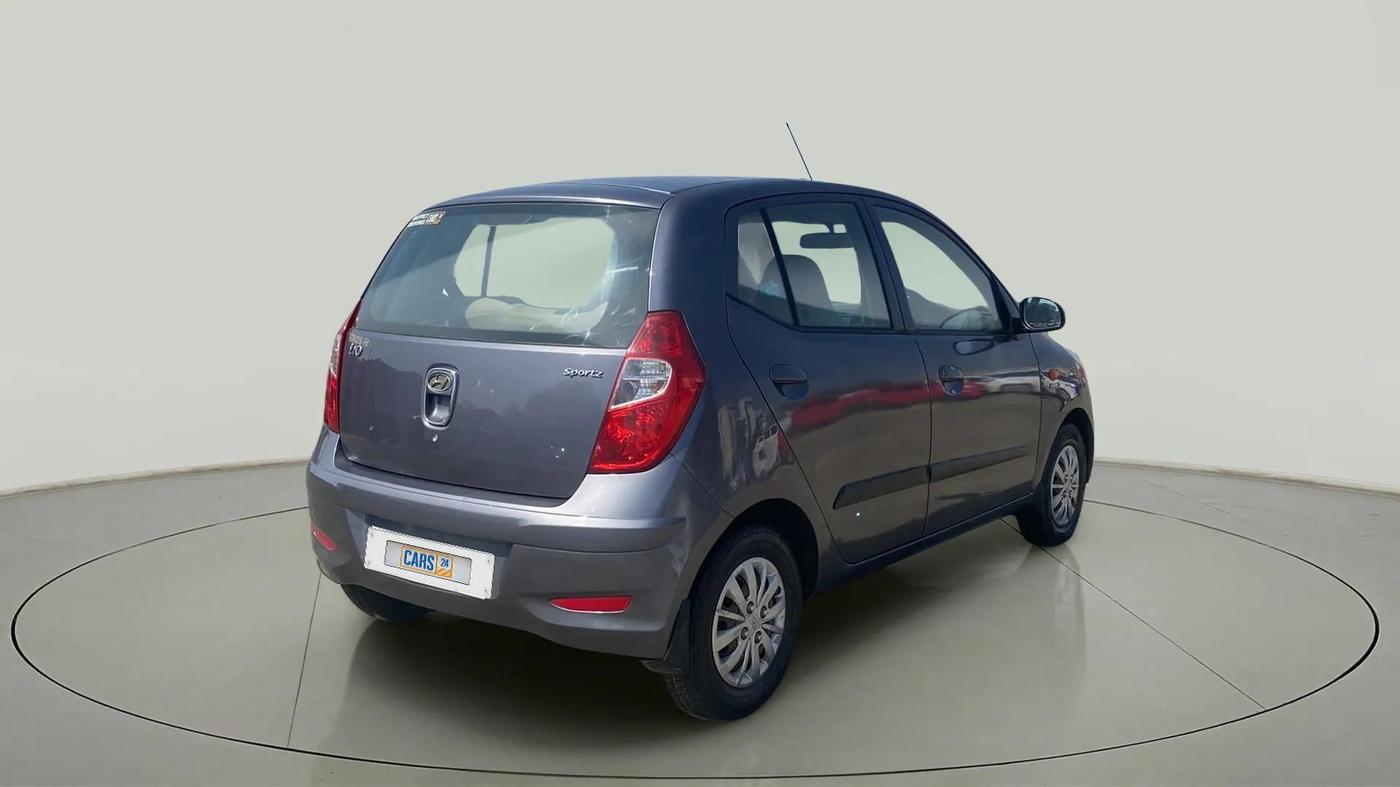 2013 Hyundai i10 SPORTZ 1.1, Petrol, Manual, 93,599 km, Right Back Diagonal