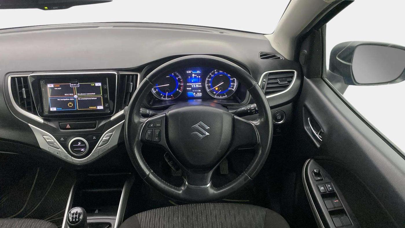 2017 Maruti Baleno ALPHA PETROL 1.2, Petrol, Manual, 71,354 km, Steering Wheel Close Up