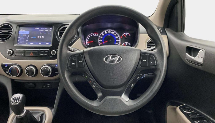 2017 Hyundai Grand i10 SPORTZ (O) 1.2 KAPPA VTVT, Petrol, Manual, 30,116 km, Steering Wheel Close Up