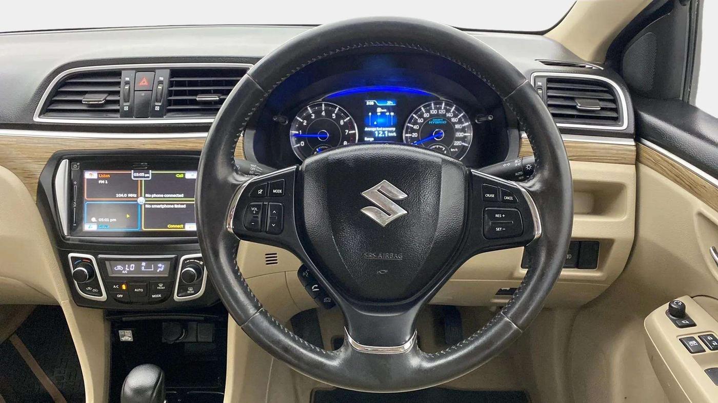 2020 Maruti Ciaz ALPHA  AT 1.5 SHVS PETROL, Petrol, Automatic, 86,700 km, Steering Wheel Close Up