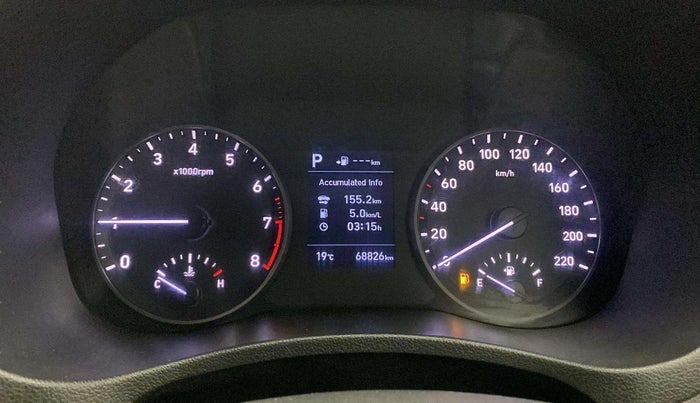 2017 Hyundai Verna 1.6 VTVT SX (O) AT, CNG, Automatic, 68,883 km, Odometer Image