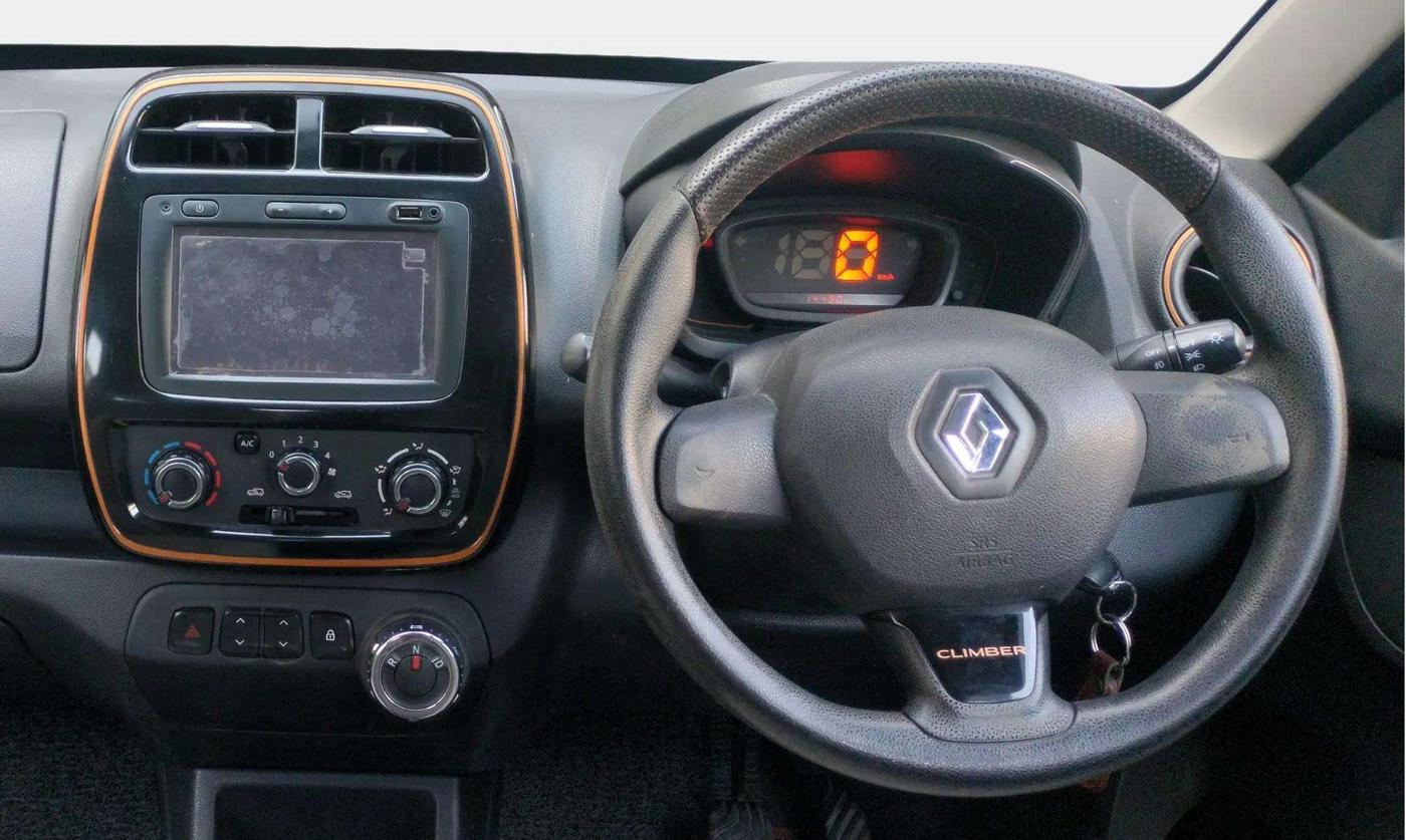 2018 Renault Kwid CLIMBER 1.0 AMT, Petrol, Automatic, 14,487 km, Steering Wheel Close Up