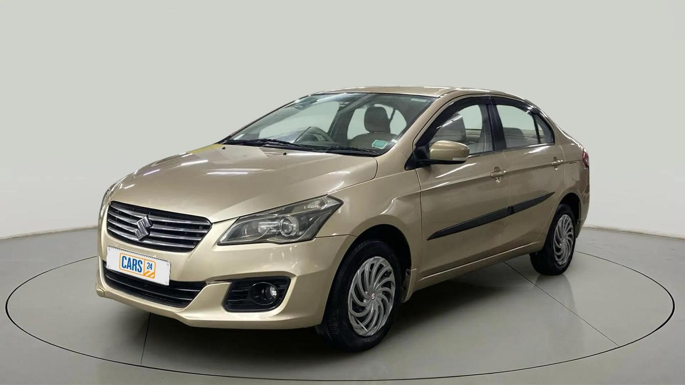 2015 Maruti Ciaz VXI+, Petrol, Manual, 74,002 km, Left Front Diagonal