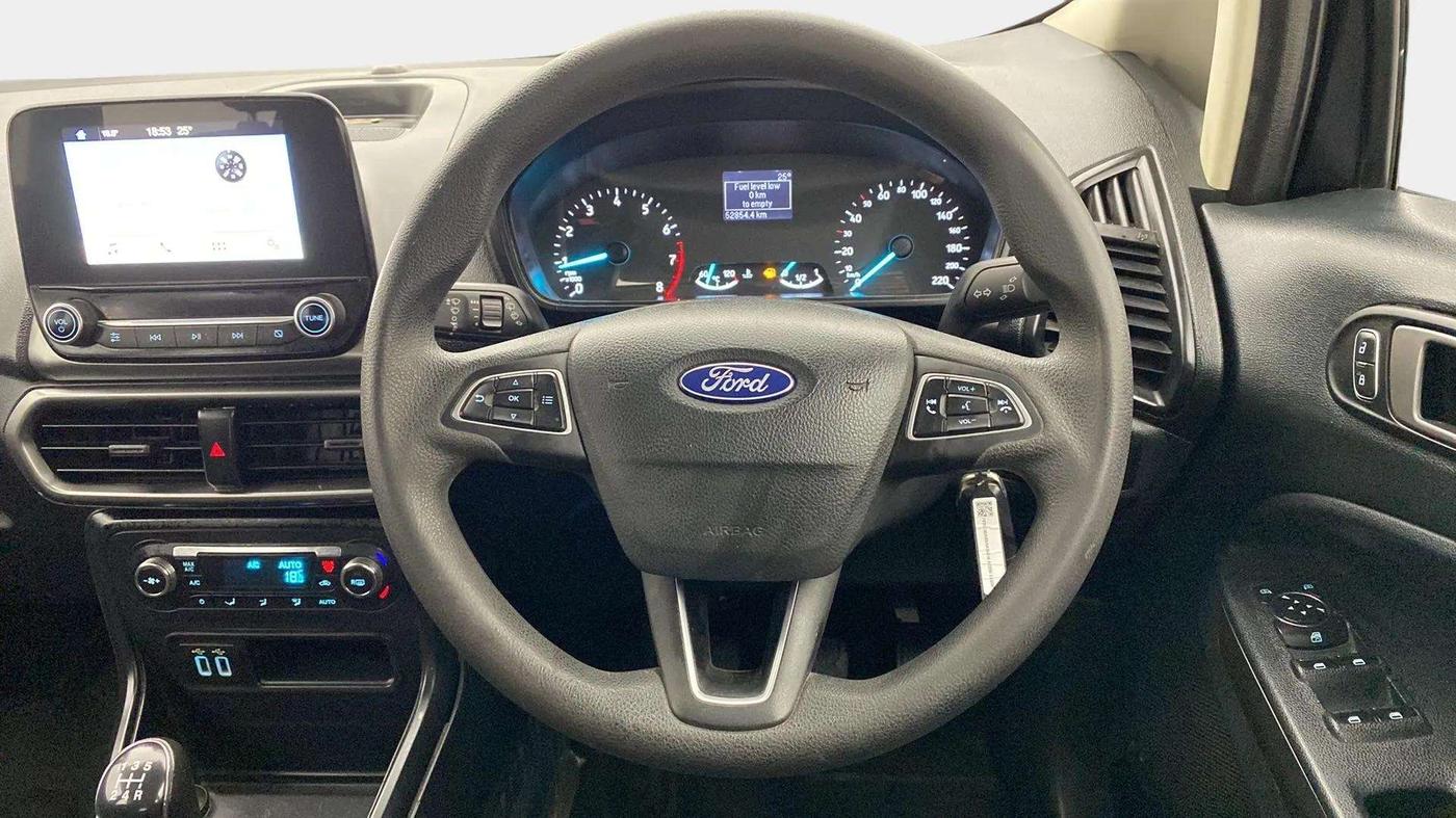 2018 Ford Ecosport TREND 1.5L PETROL, Petrol, Manual, 53,173 km, Steering Wheel Close Up