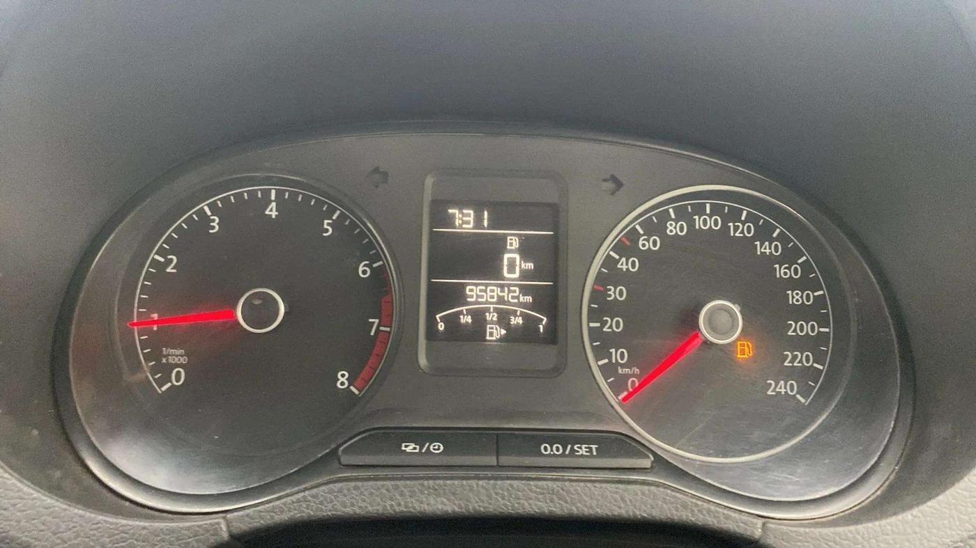 2018 Volkswagen Polo COMFORTLINE 1.0L MPI, Petrol, Manual, 96,038 km, Odometer Image
