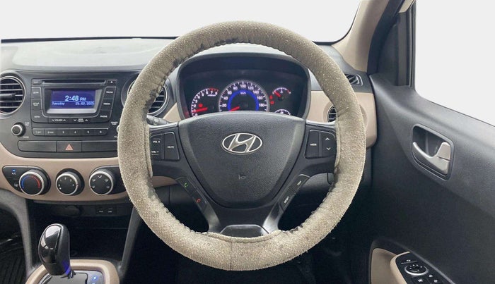 2015 Hyundai Grand i10 ASTA AT 1.2 KAPPA VTVT, Petrol, Automatic, 85,150 km, Steering Wheel Close Up