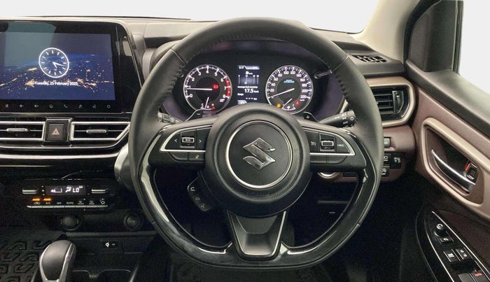 2023 Maruti FRONX ALPHA 1.0L TURBO 6 AT, Petrol, Automatic, 6,093 km, Steering Wheel Close Up