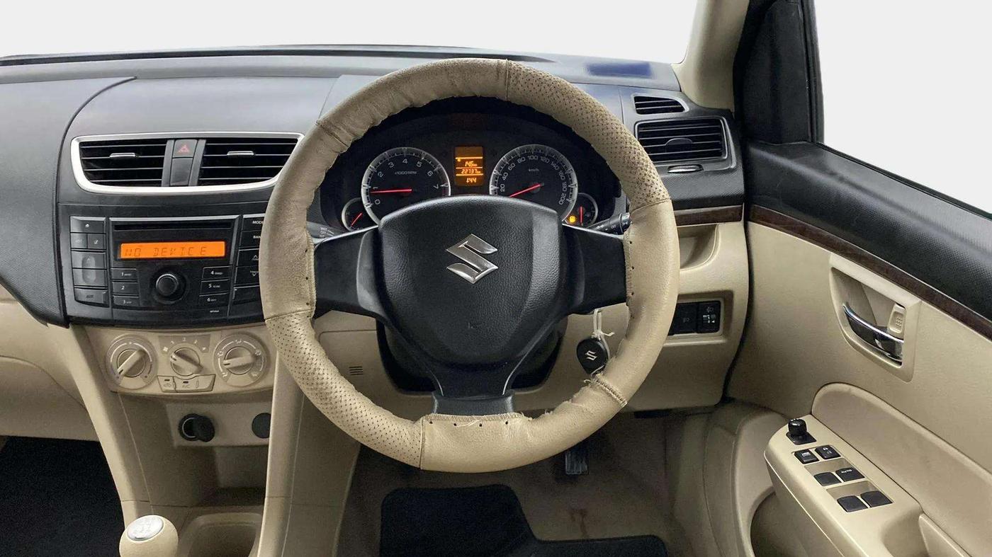 2013 Maruti Swift Dzire VXI, Petrol, Manual, 22,956 km, Steering Wheel Close Up