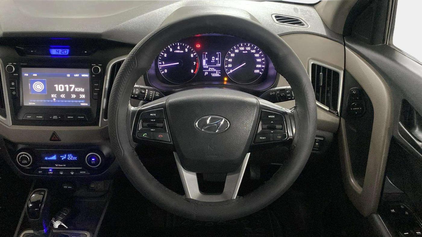 2018 Hyundai Creta SX PLUS AT 1.6 PETROL, Petrol, Automatic, 73,137 km, Steering Wheel Close Up