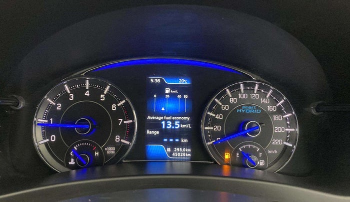 2018 Maruti Ciaz ALPHA 1.5 SHVS PETROL, Petrol, Manual, 45,064 km, Odometer Image