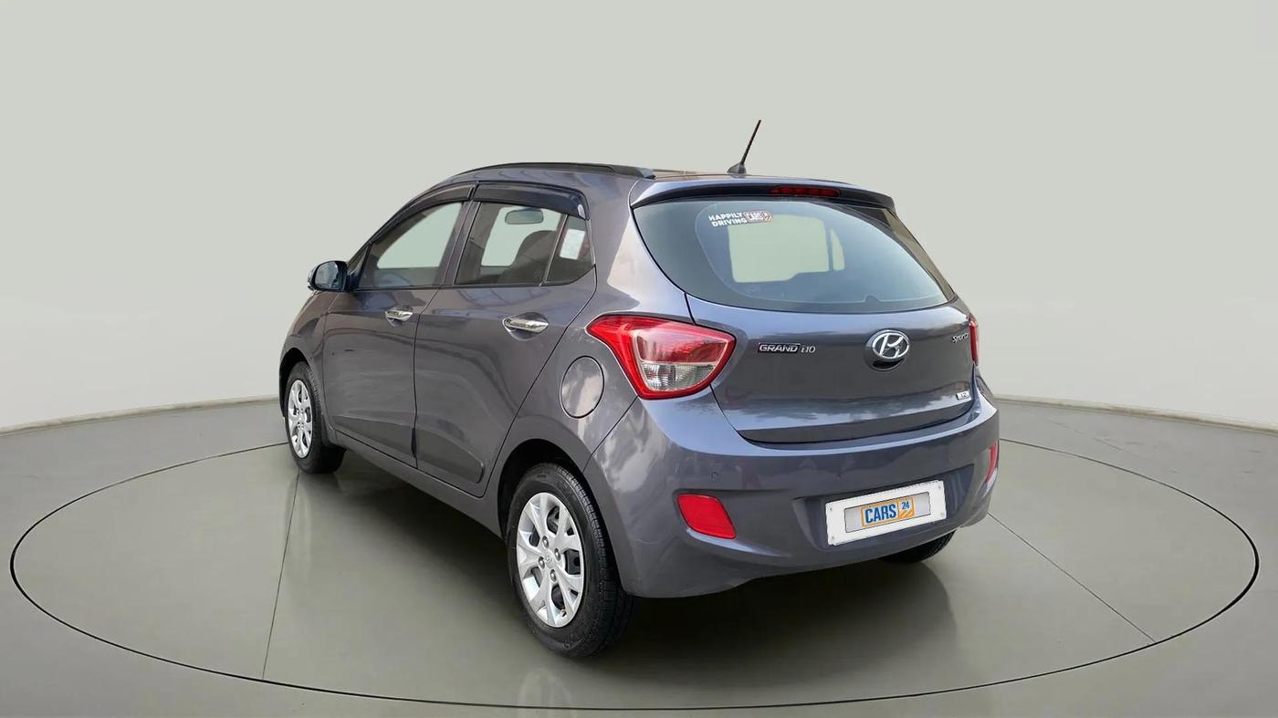2014 Hyundai Grand i10 SPORTZ 1.2 KAPPA VTVT, Petrol, Manual, 40,453 km, Left Back Diagonal