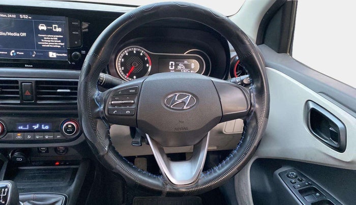 2021 Hyundai AURA SX+ 1.0 TURBO GDI MT, Petrol, Manual, 51,637 km, Steering Wheel Close Up