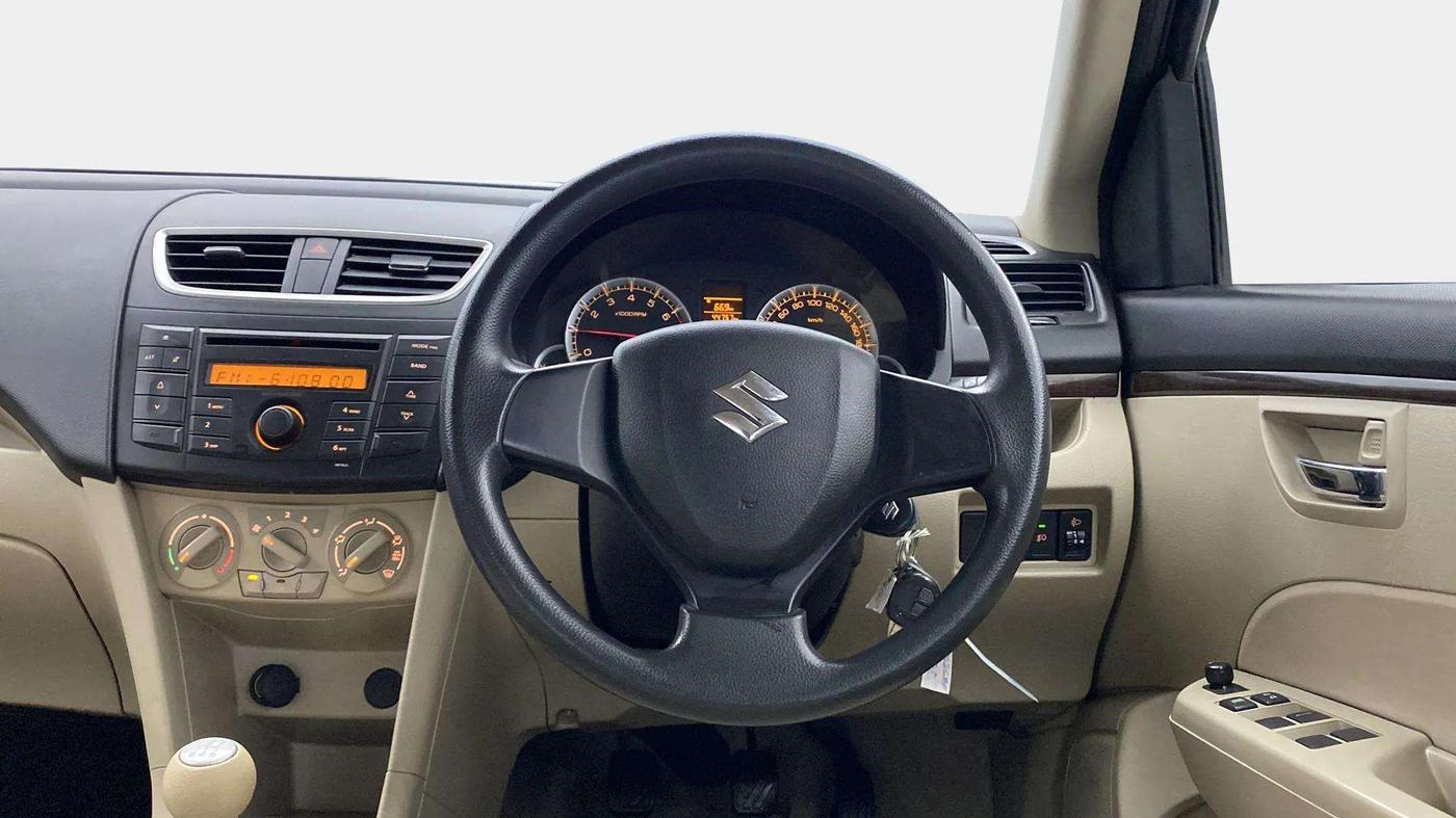 2013 Maruti Swift Dzire VXI, Petrol, Manual, 44,823 km, Steering Wheel Close Up