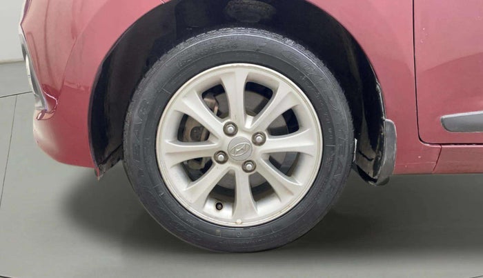 2014 Hyundai Grand i10 ASTA AT 1.2 KAPPA VTVT, Petrol, Automatic, 88,919 km, Left Front Wheel