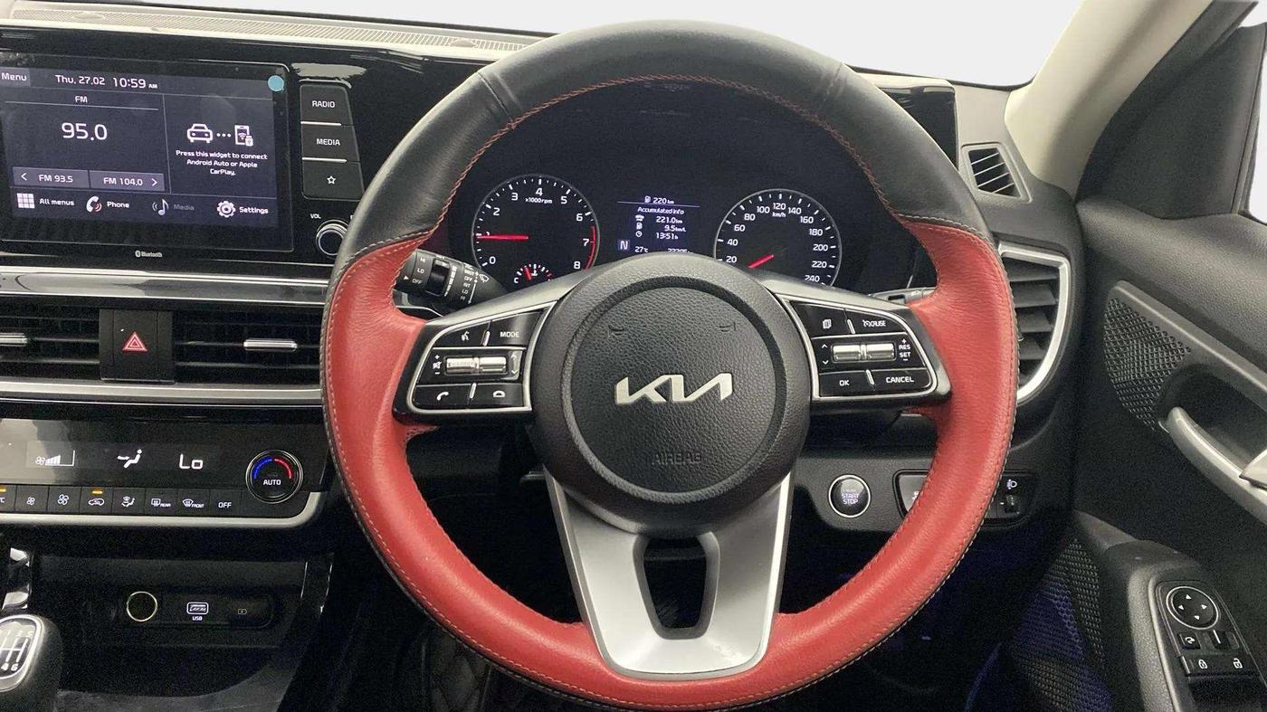 2022 KIA SELTOS HTK PLUS 1.5 IMT, Petrol, Manual, 23,294 km, Steering Wheel Close Up