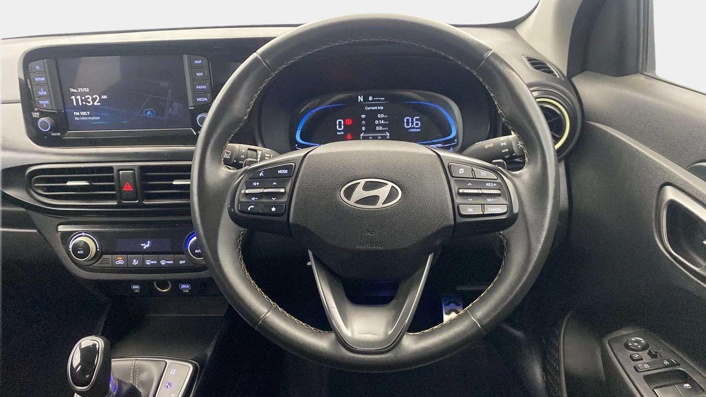 2023 Hyundai EXTER SX(O) CONNECT 1.2 AMT, Petrol, Automatic, 8,821 km, Steering Wheel Close Up