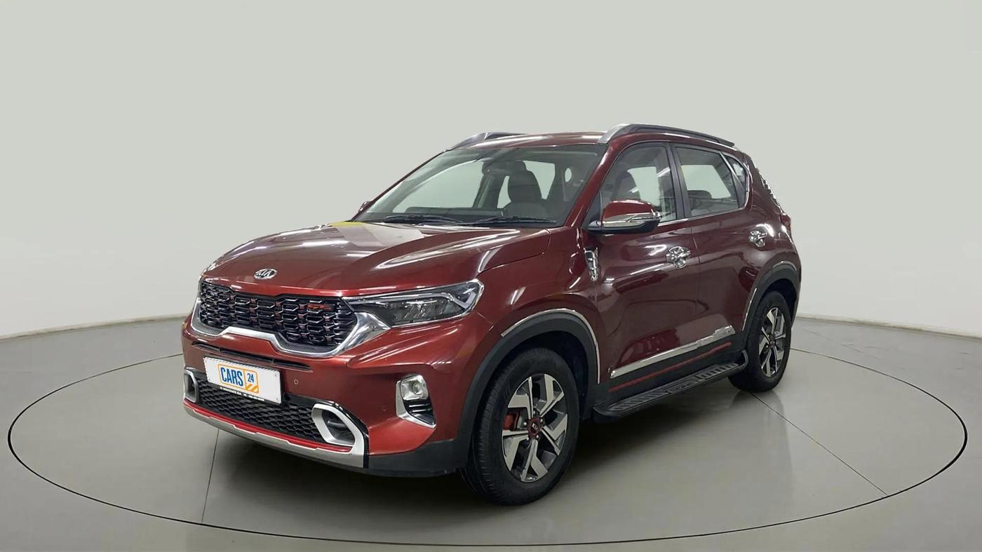 2020 KIA SONET GTX PLUS 1.0 DCT, Petrol, Automatic, 14,049 km, Left Front Diagonal