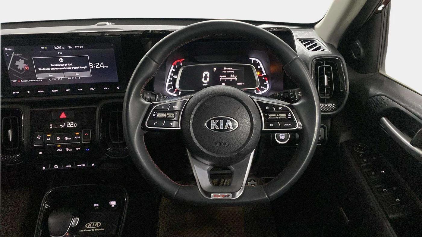 2020 KIA SONET GTX PLUS 1.0 DCT, Petrol, Automatic, 14,049 km, Steering Wheel Close Up