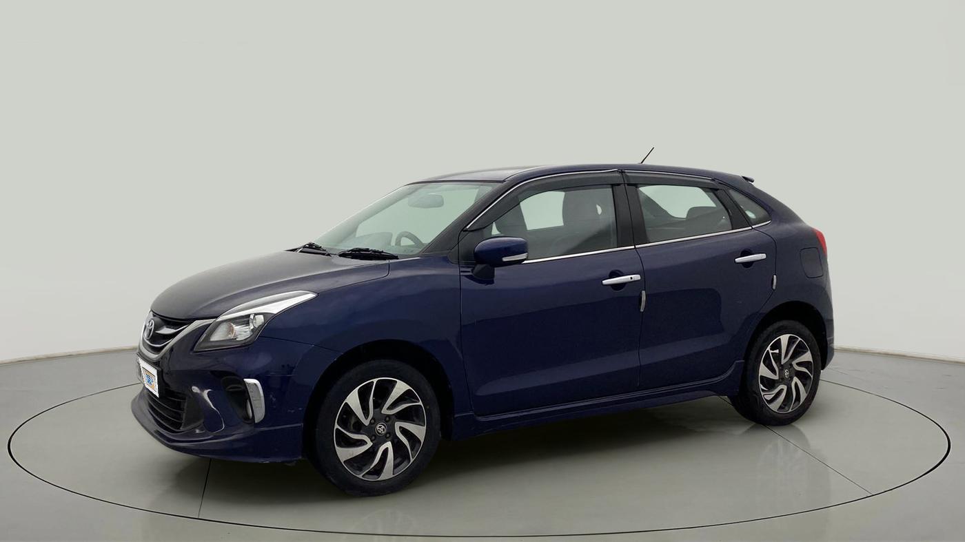2019 Toyota Glanza V, Petrol, Manual, 40,399 km, Left Front Diagonal