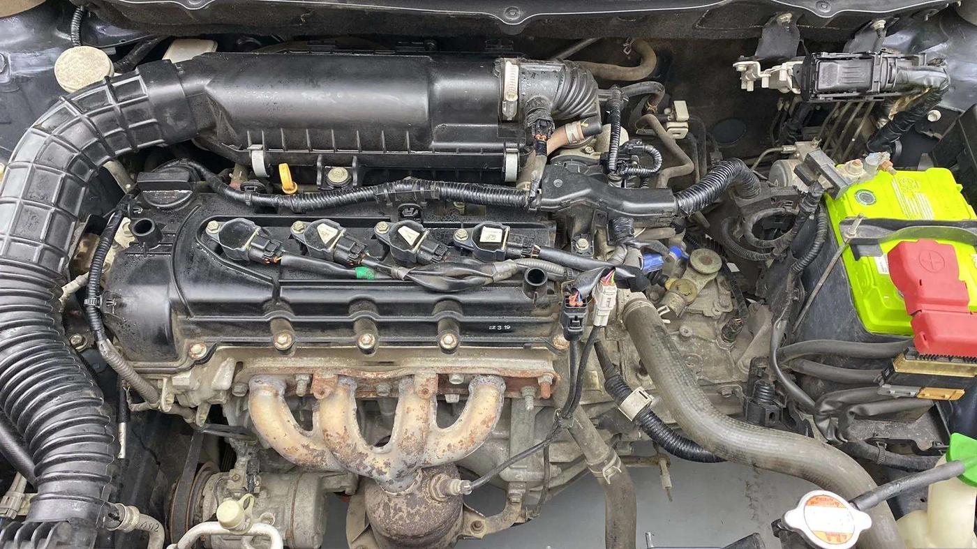 2019 Toyota Glanza V, Petrol, Manual, 40,399 km, Engine View