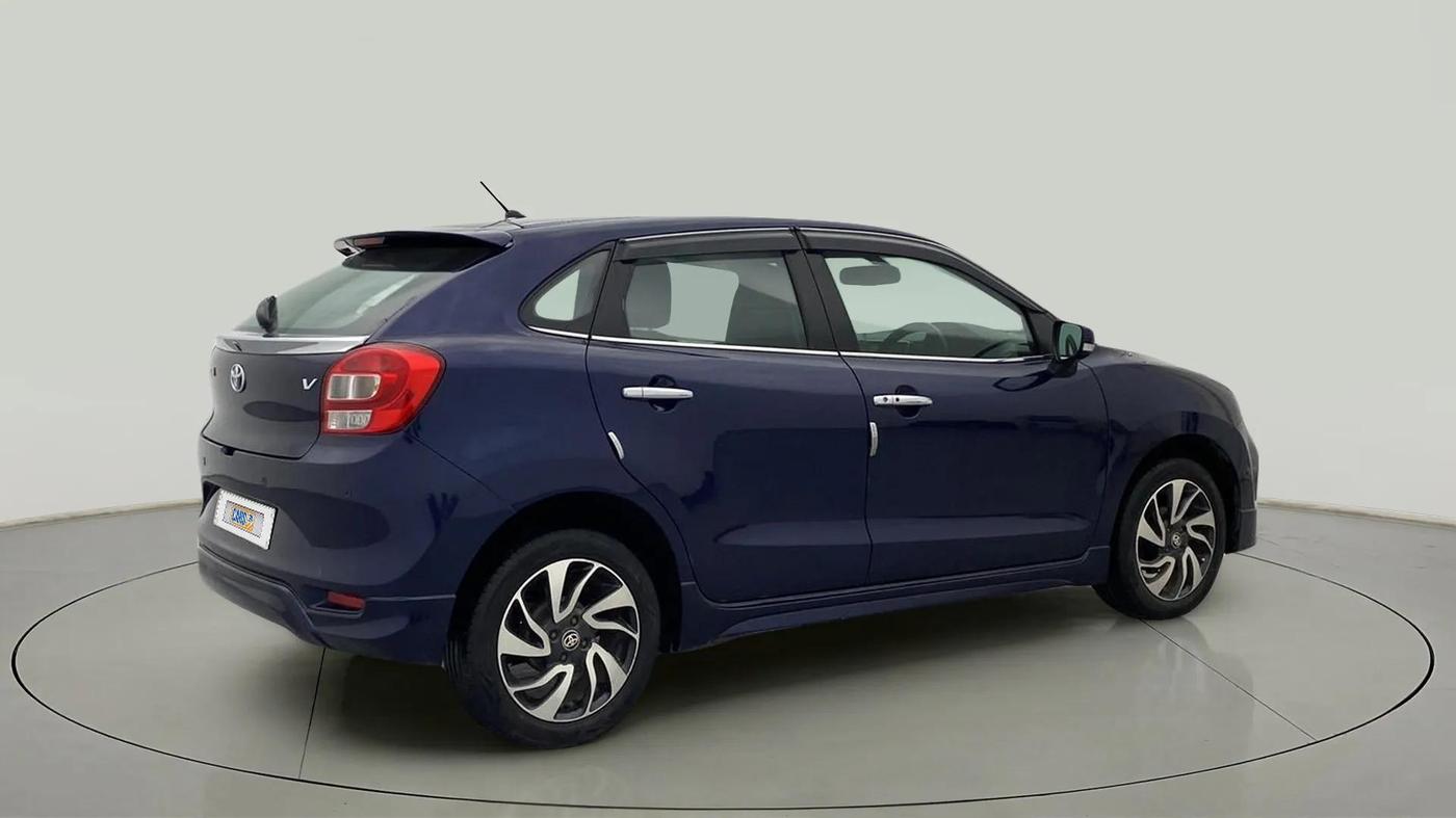 2019 Toyota Glanza V, Petrol, Manual, 40,399 km, Right Back Diagonal
