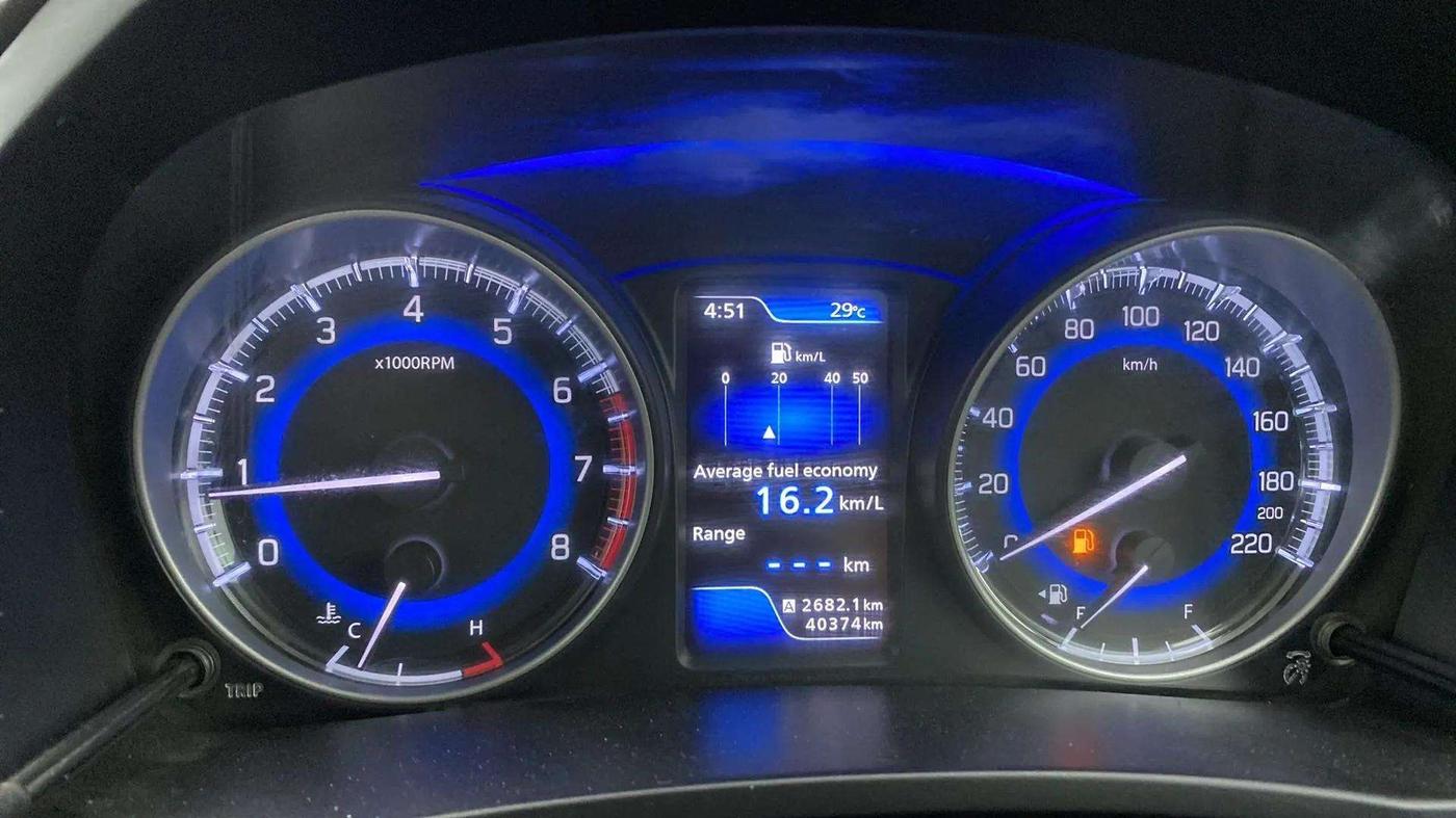 2019 Toyota Glanza V, Petrol, Manual, 40,399 km, Odometer Image